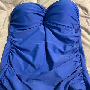 Blue womens swimsuit top